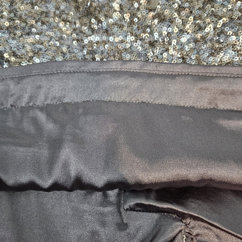 Cache Metallic Gold & Silver Sequin Mini Skirt Si… - image 6